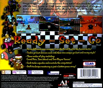 Extreme Go-Kart Racing (US) box cover back